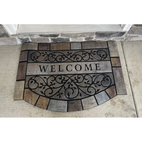 New Durable Welcome Door Mats, 24"x36" Heavy-Duty Large Outdoor Mat, Front Door - Picture 2 of 2